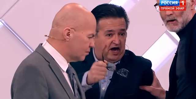 На шоу Соловьева произошла потасовка из-за Украины