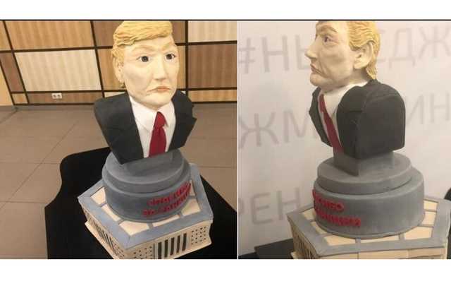 "Нам 5 лет мешают жить!" В Крыму публично разрезали и съели "Трампа"