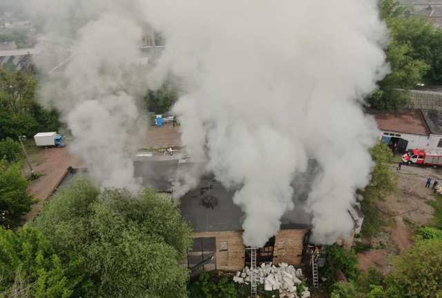 В Киеве вспыхнул мощный пожар