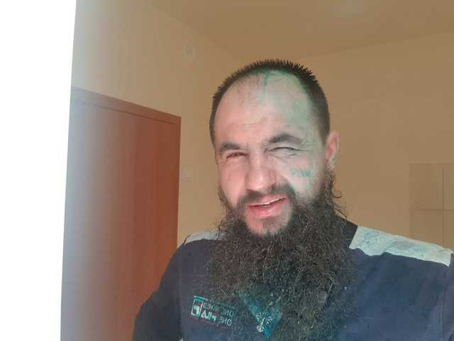 Известного харьковского сепаратиста облили зеленкой