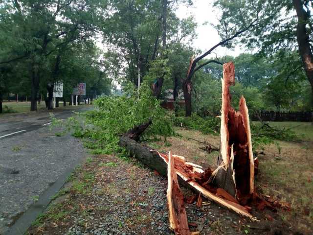 По Одесской области пронесся мощный ураган с ливнем