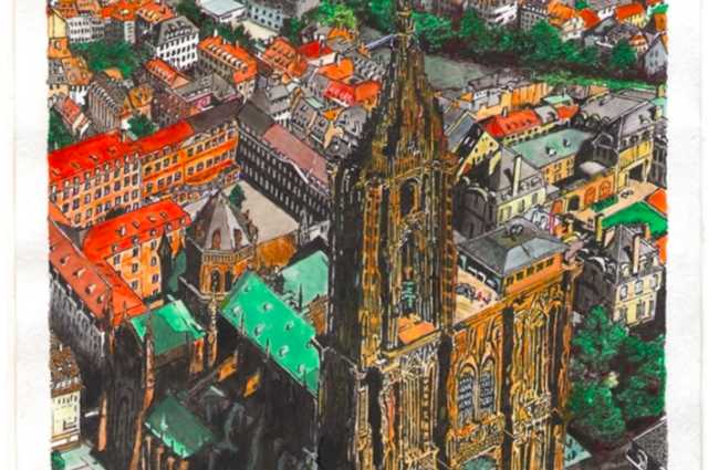 Сущенко нарисовал в колонии РФ Страсбургский собор