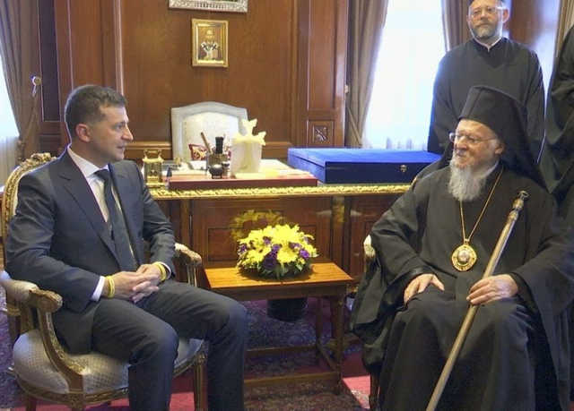Зеленский провел встречу с патриархом Варфоломеем