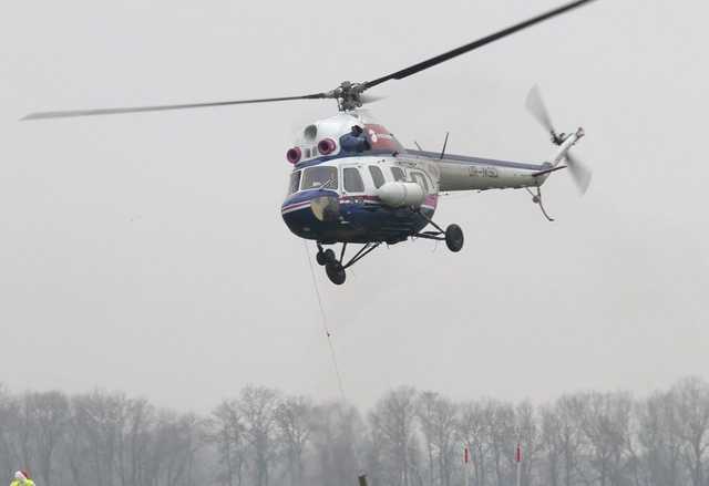 Во Львовской области упал вертолет Ми-2