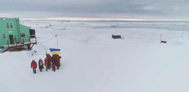 День независимости Украины празднуют даже в Антарктиде