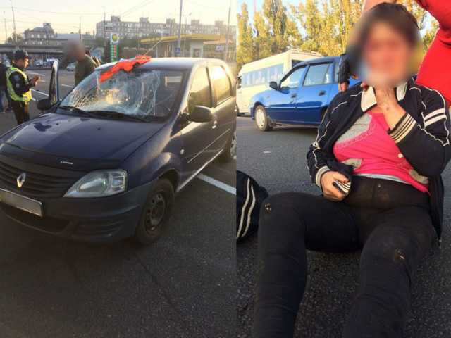 Водитель Renault сбил 60-летнюю велосипедистку в Днепре
