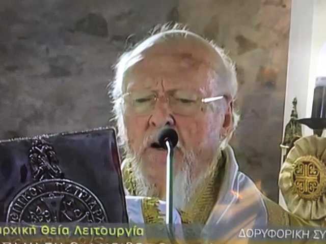 На літургії в Салоніках Патріарх Варфоломій згадав Блаженнійшого Епіфанія