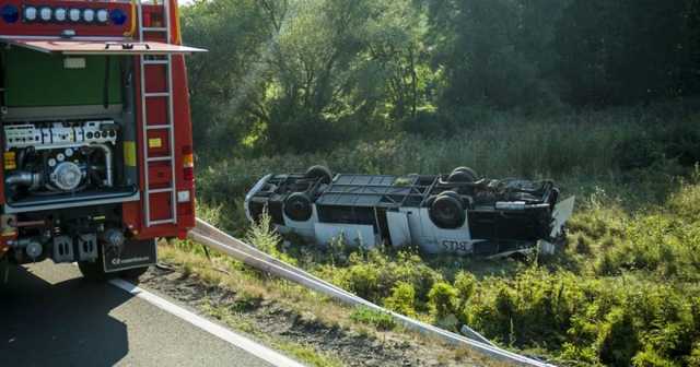 В Венгрии разбился микроавтобус с украинцами: 10 пострадавших