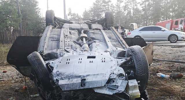 В Киевской области в результате столкновения 4 автомобилей пострадали четыре человека