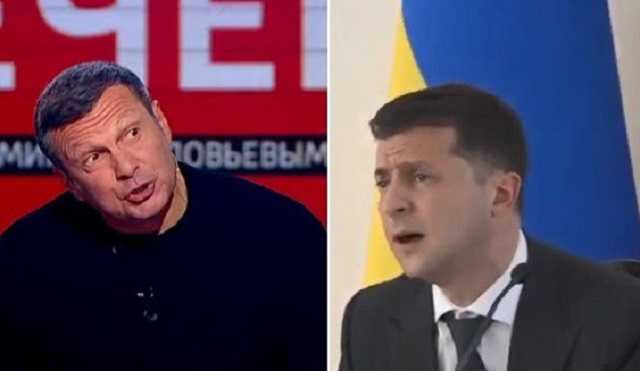 "В другой обуви не пускают": топ-пропагандист Кремля огрызнулся на Зеленского