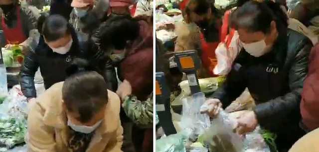 Китайцы штурмуют магазины из-за коронавируса: видео потасовки
