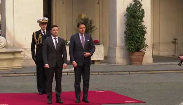 Приехал на Мaserati: появилось первое видео визита Зеленского в Италию