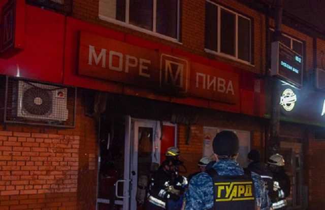 В Днепре произошел пожар в пивном магазине