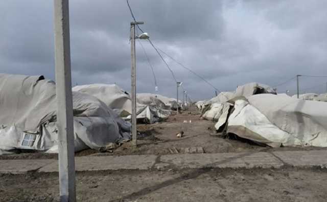 Под Николаевом ураган снес палаточный городок ВСУ