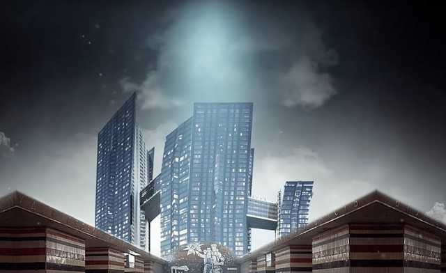 На столичній Шулявці прямо над тунелями метро зводять житловий хмарочос