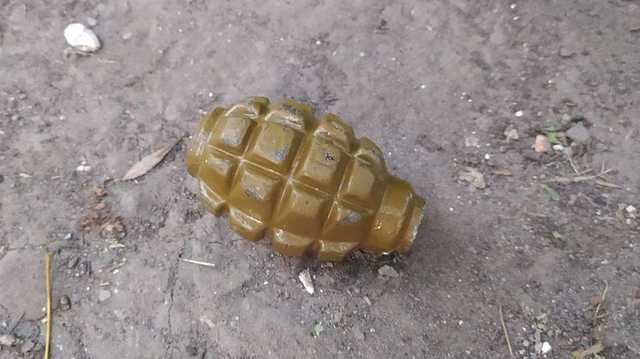 Полиция Кропивницкого забрала у детей гранату, которой они игрались