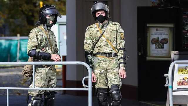 В центр Минска на Марш за свободу политзаключенных стянули водометы и автозаки