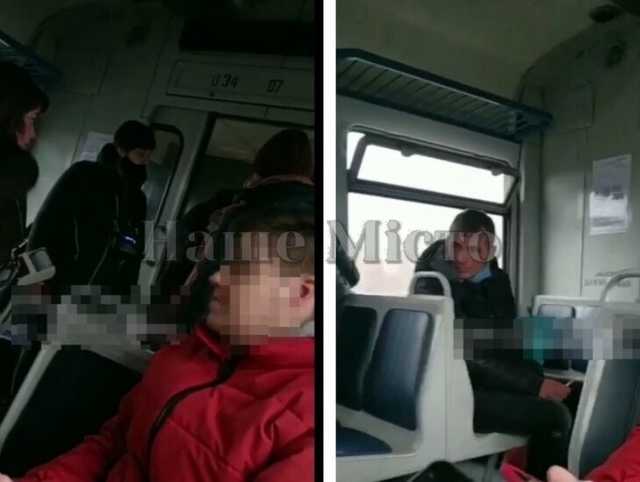 В электричке под Кривым Рогом побили и едва не сожгли пассажира