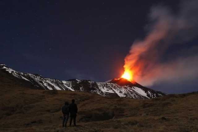 В Италии прошло извержение самого большого вулкана в Европе