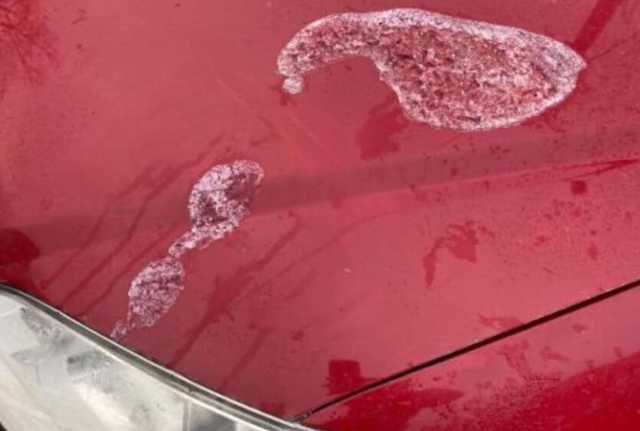 В Киеве обливают авто кислотой