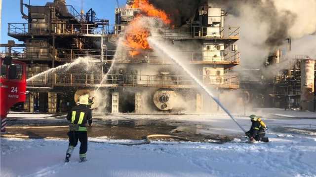 На территории "Карпатнефтехима" произошел пожар