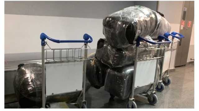 В "Борисполе" у азербайджанца изъяли 200 кг контрабанды брендовых вещей