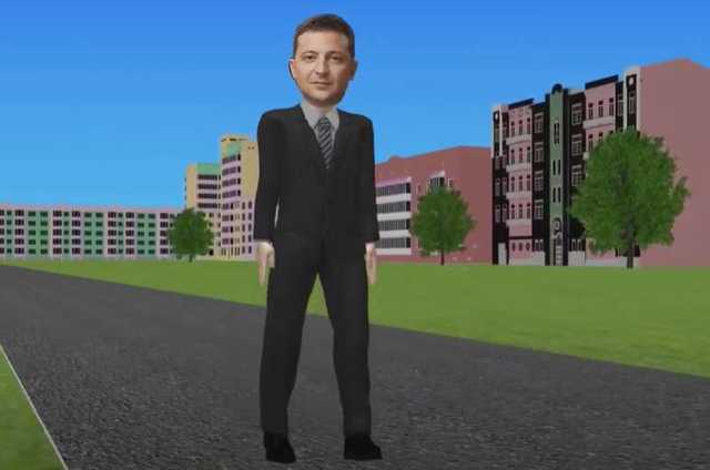 В Украине сняли очень странный мультфильм о Зеленском