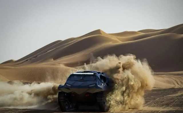 Киевляне создали плавающий бронированный электромобиль, который представят в Абу-Даби