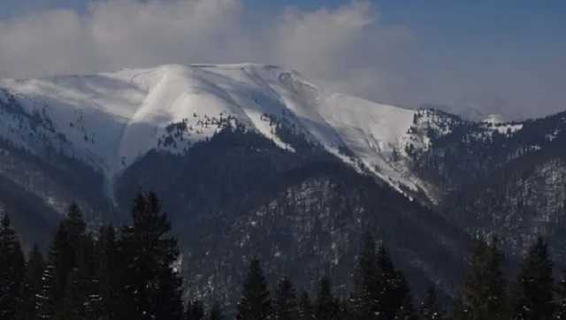 В Карпатах удалось заснять уникальные кадры схода лавины