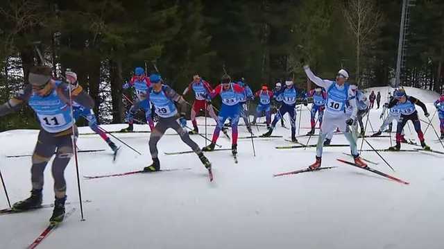 Российский биатлонист метнул сломанную палку в соперников