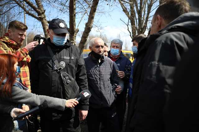 В Днепре ветераны «Днепр-1» вышли на митинг из-за конфликта в маршрутке