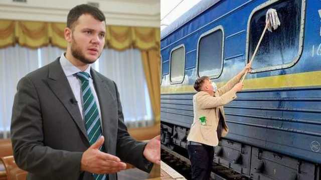 Министр Криклий встретится с датчанином, который помыл окно Укрзализныци