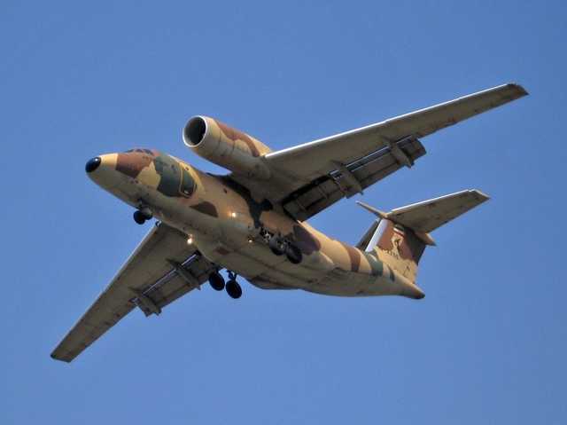 Суданский военный Ан-74, используемый ЧВК “Вагнер” в Африке, стоит на ТО в Одессе