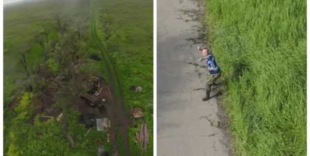 Пытались сбить камнями: беспилотник ВСУ провел разведку на Донбассе