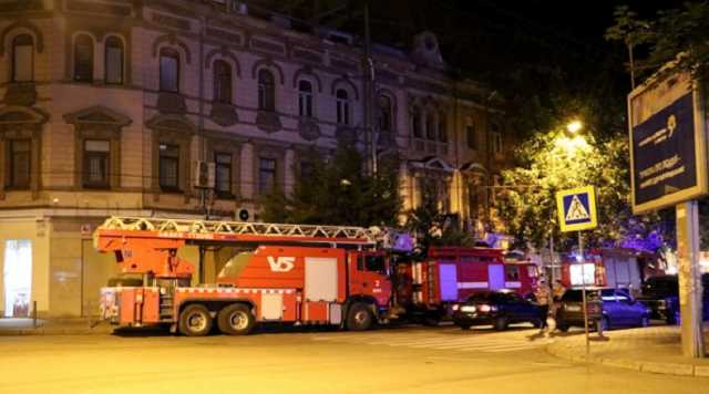 Ночью в центре Днепра горело кафе