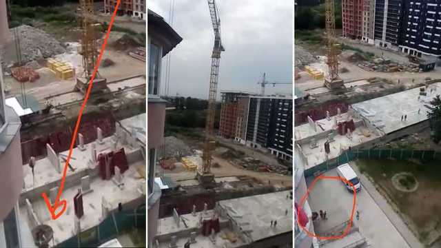 Повисла на 4 поверсі: в Івано-Франківську дитину дивом врятували за допомогою баштового крану