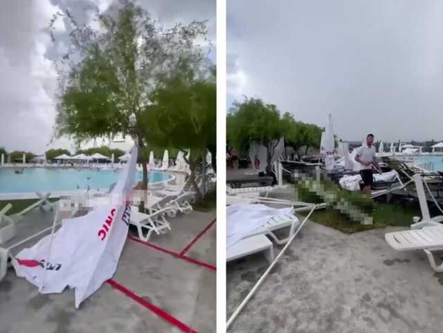 В Днепре на аквапарк налетел шторм