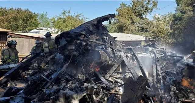 В США разбился военный самолет, есть раненые