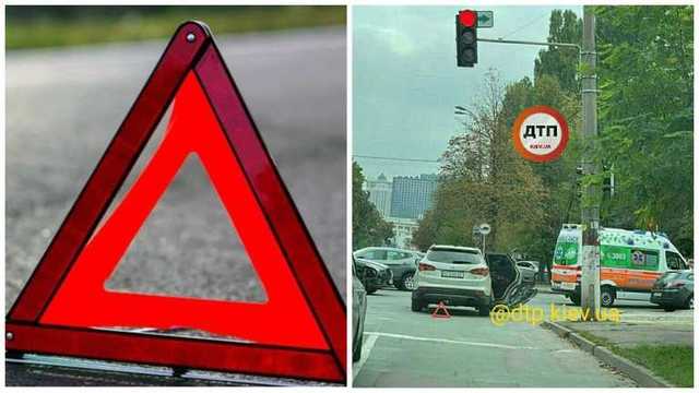 Влетела в скорую и создала пробку: в Киеве легковушка Hyundai парализовала движение