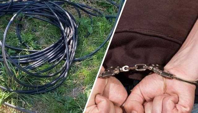 В Одесской области задержали мужчину, который воровал электропроводку из ж/д вагона