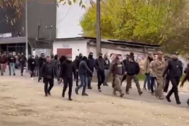 В Ирпене проходит антицыганский митинг