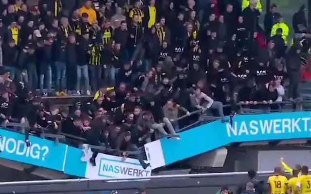 В Нидерландах на матче обвалилась трибуна с болельщиками