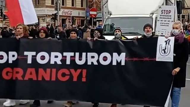 В Польше прошла акция протеста против политики властей в отношении мигрантов