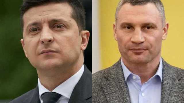 Кличко встретился с Зеленским на Банковой впервые за год