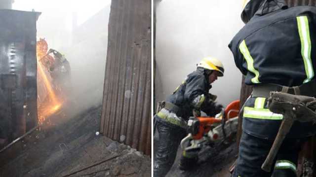 В Днепре горел металлургический завод
