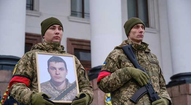 Церемония прощания с погибшим воином 93-й ОМБр Валерием Геровкиным прошла в Краматорске