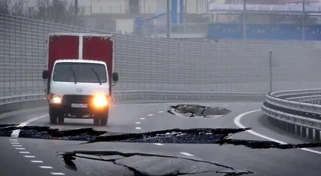В оккупированном Крыму проваливаются недавно построенные дороги – СМИ
