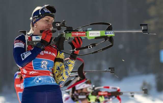 Украинки завершили биатлонную эстафету Кубка мира на пятом месте