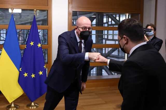 Зеленский в Брюсселе обсудил с президентом Евросовета перспективы вступления Украины в ЕС