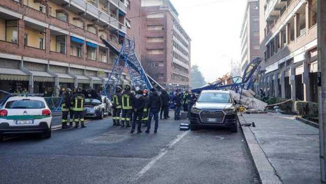 В Италии упал строительный кран: рабочие погибли мгновенно